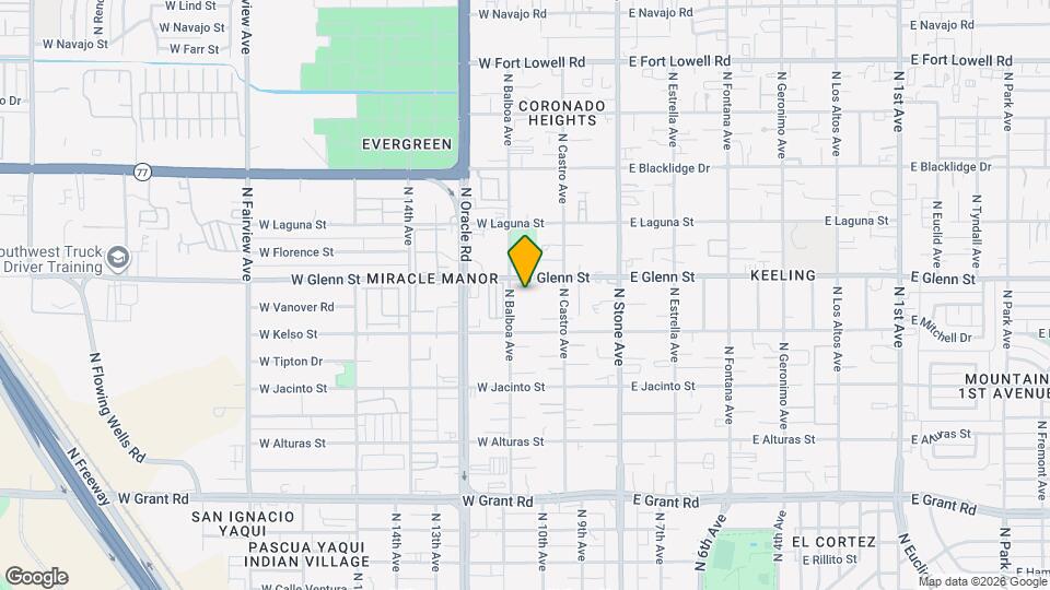 2750 N Balboa Ave Map and Location Details