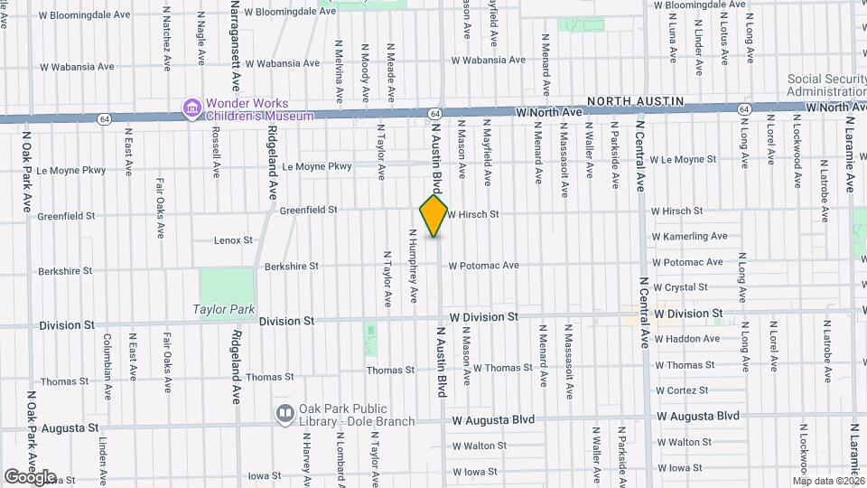 1322 N Austin Blvd Map and Location Details