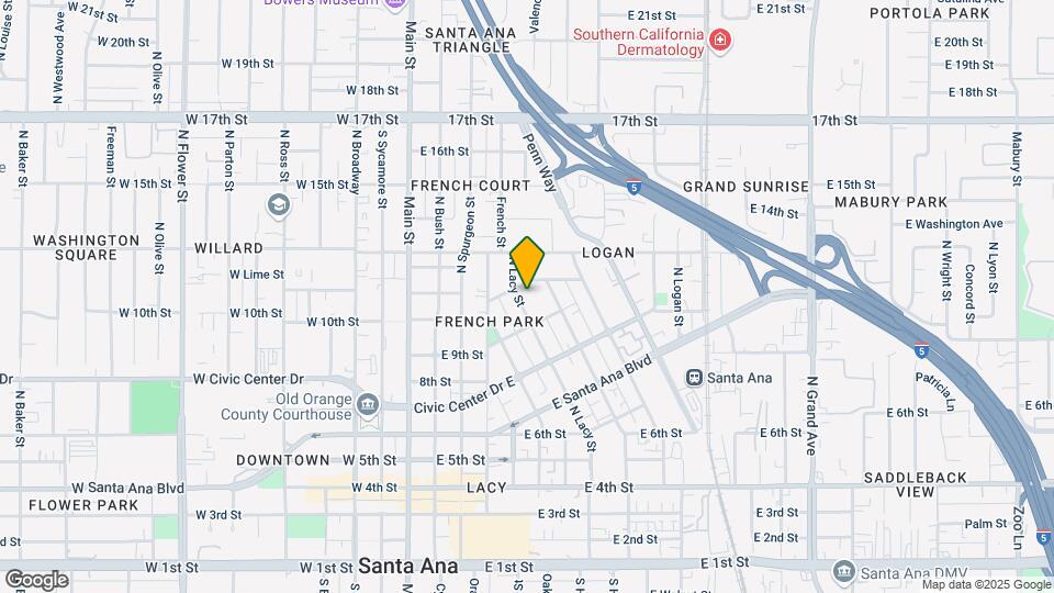 921 N Lacy St Mapa y Detalles de la Ubicación