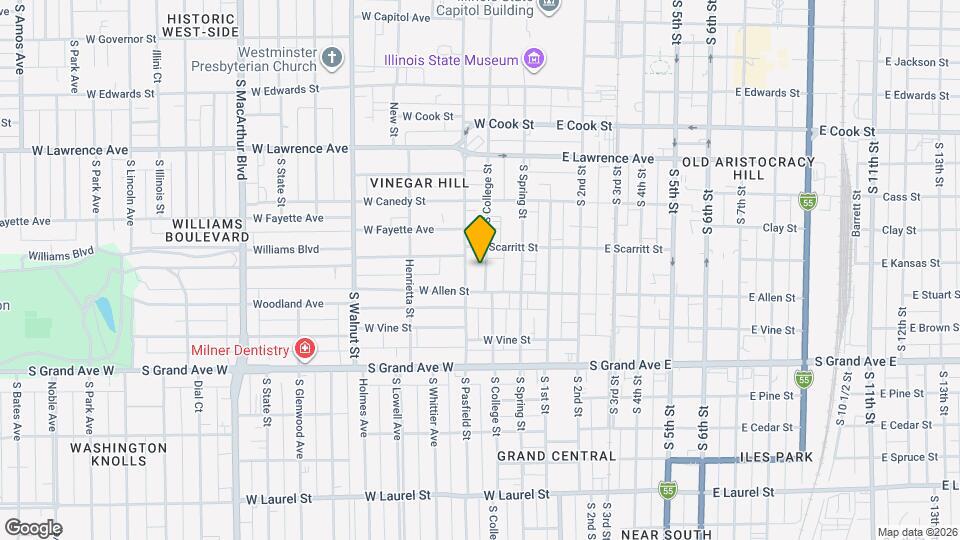 1023 S College St, Unit 1 Mapa y Detalles de la Ubicación