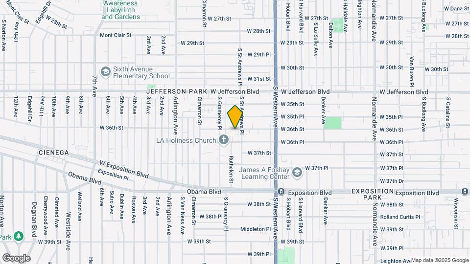 1814 W 36th St Map and Location Details