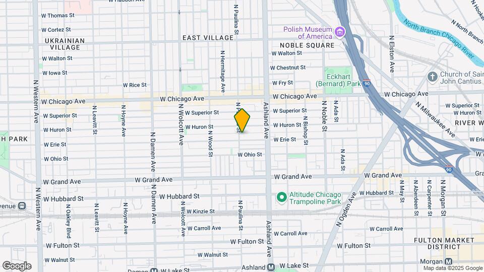 1656 W Erie St Map and Location Details