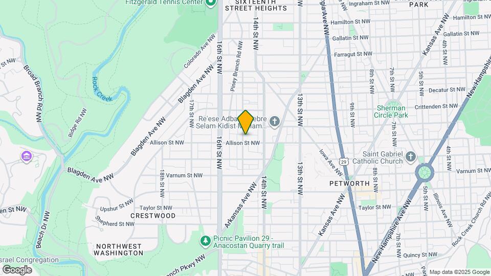 4509 15th St NW Map and Location Details