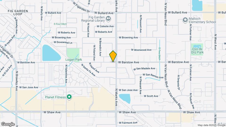3029 W Barstow Ave Map and Location Details
