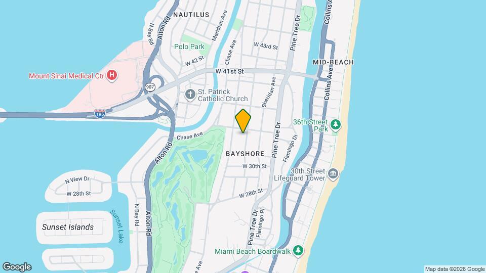 3166 Royal Palm Ave Map and Location Details