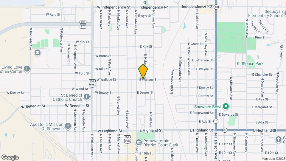 23 E Wallace St Map and Location Details