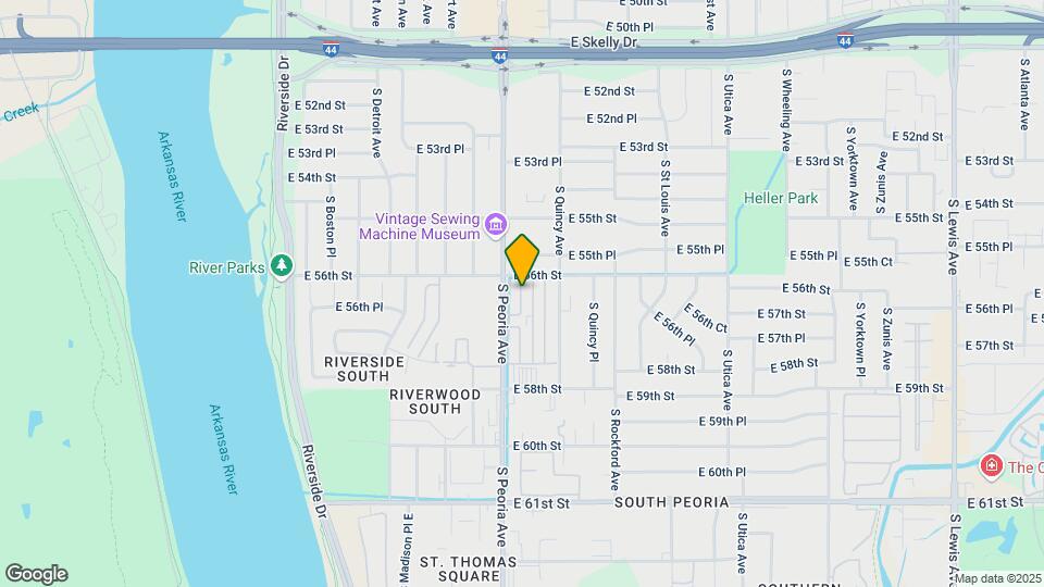 5605 S Peoria Ave Map and Location Details