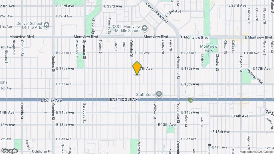 1635 Verbena St Map and Location Details