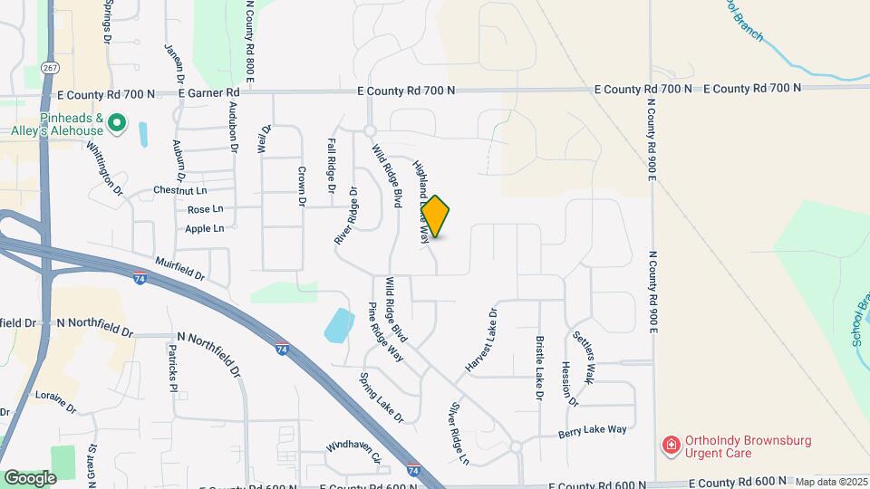 1135 Highland Lake Way Map and Location Details