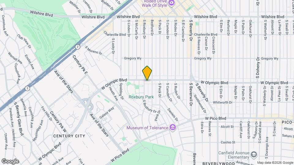 9654 W Olympic Blvd Map and Location Details