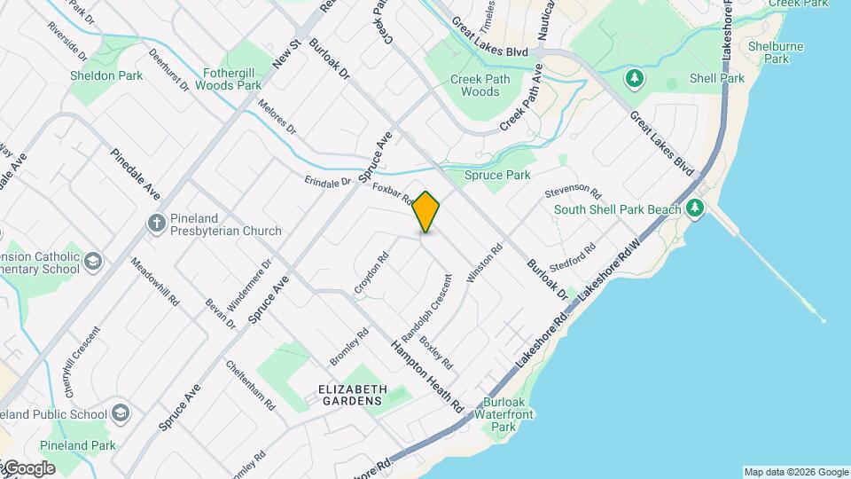 5482 Randolph Crescent Map and Location Details