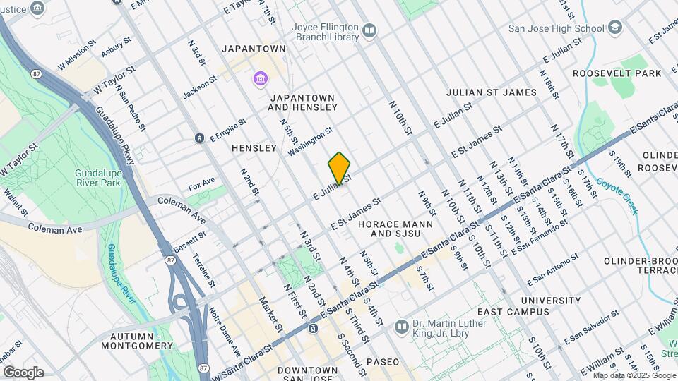 228 E Julian St, Unit A Map and Location Details