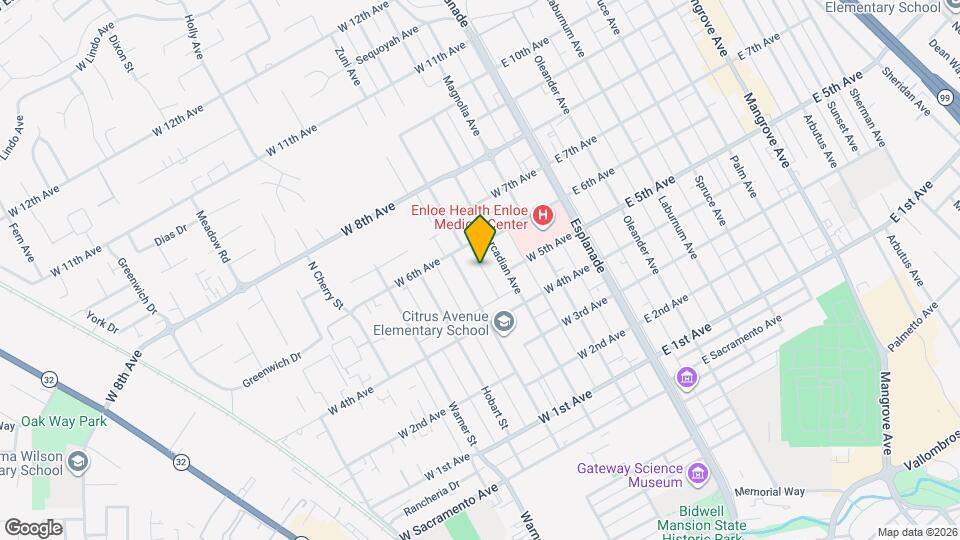 1524 1/2 Citrus Ave Map and Location Details