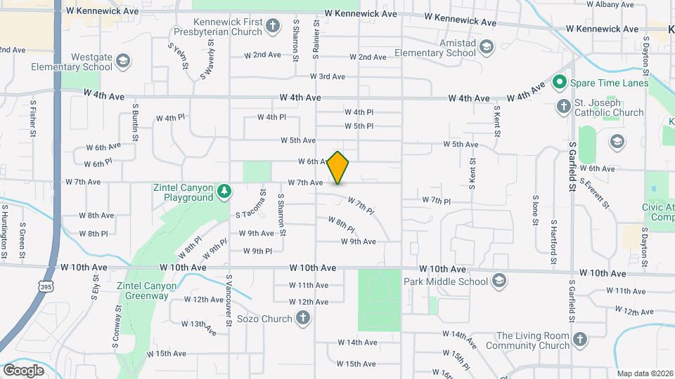 1702 W 7th Pl Map and Location Details