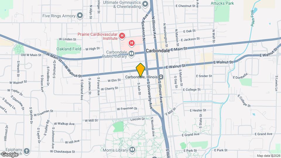 311 W Elm St Map and Location Details