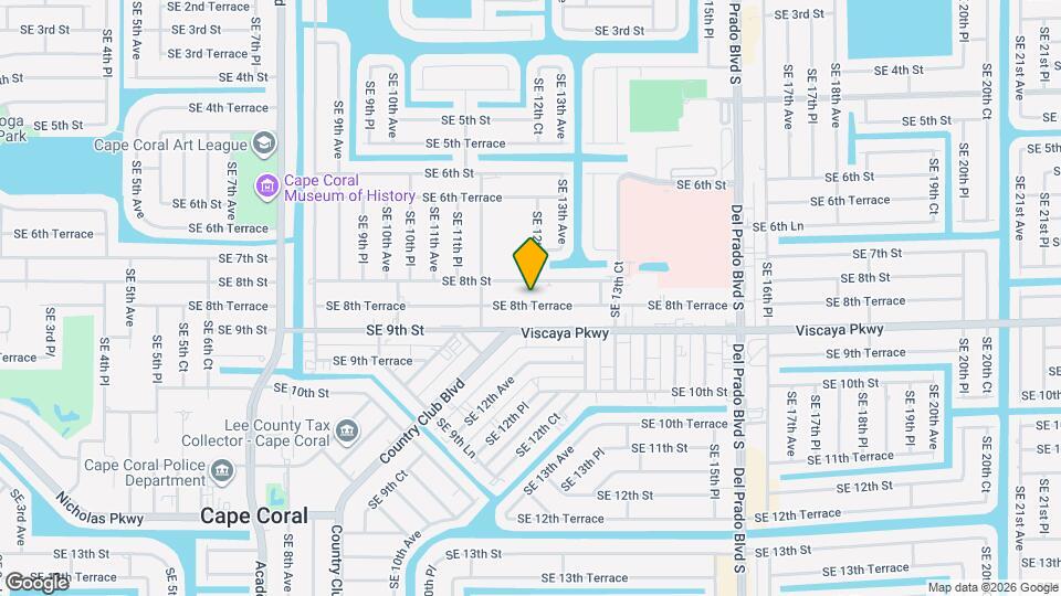 1231 SE 8th Terrace Map and Location Details