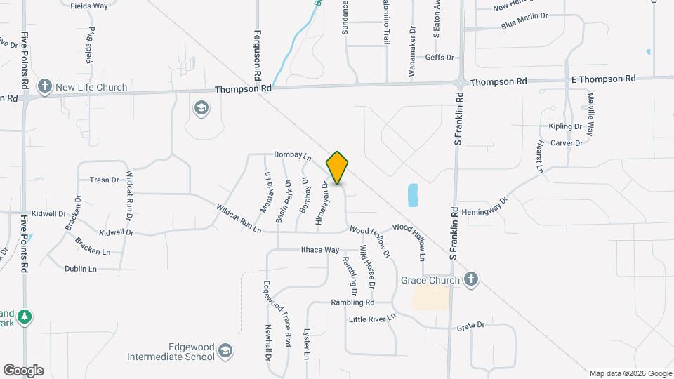 5318 Wood Hollow Dr Map and Location Details