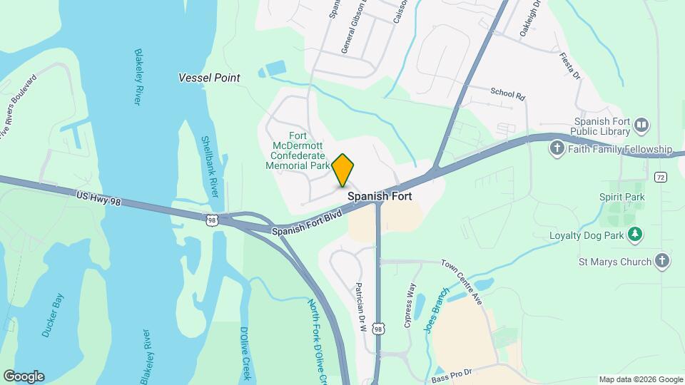 4 Confederate Dr S Map and Location Details