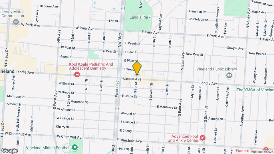 600 E Landis Ave, Unit 2B Map and Location Details
