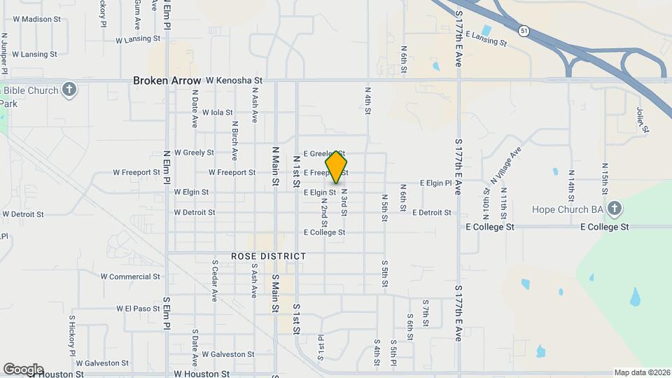 316 E Elgin St Mapa y Detalles de la Ubicación