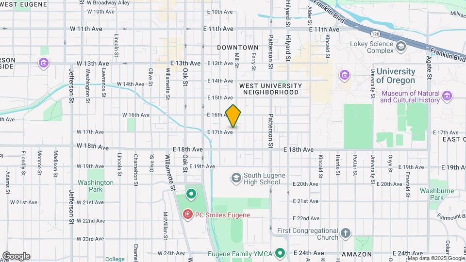 381 E 17th Ave Map and Location Details