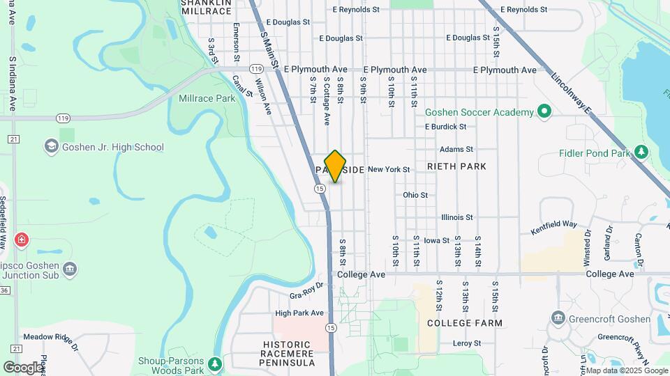 1323 S 8th St Map and Location Details
