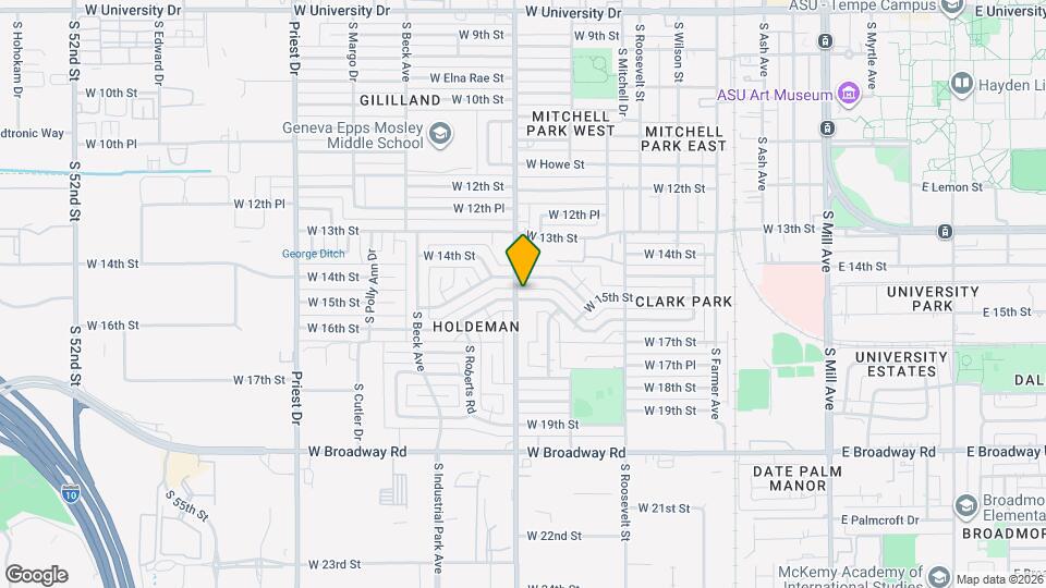 832 W 16th St Map and Location Details