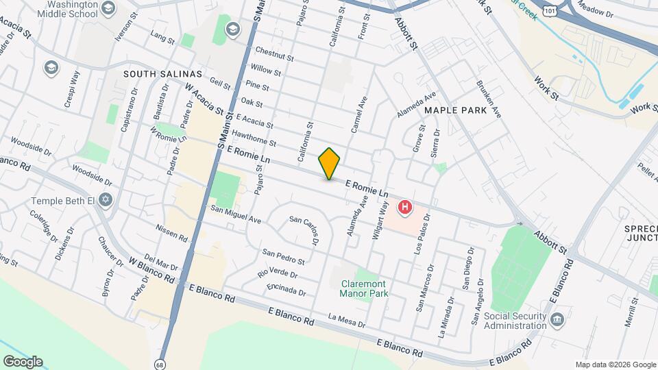 250 E Romie Ln Mapa y Detalles de la Ubicación