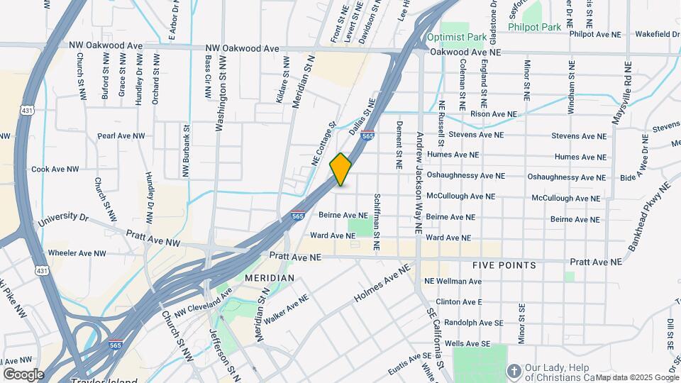 303 McCullough Ave NE Map and Location Details