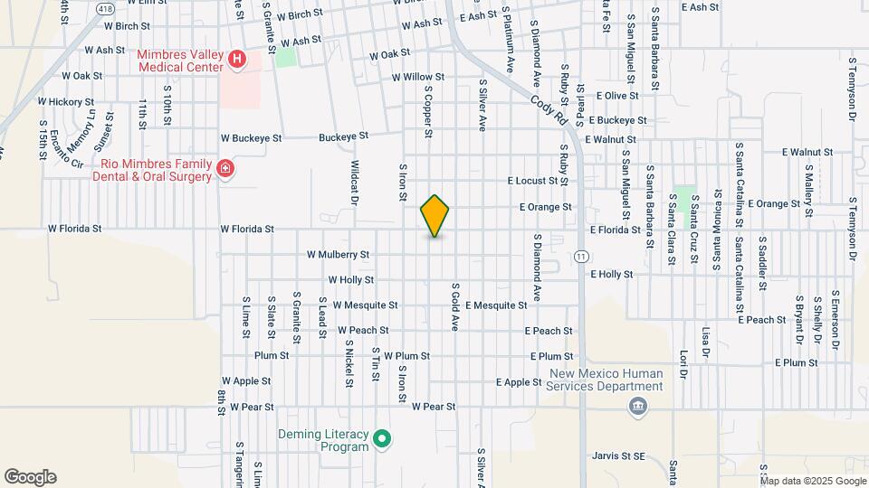 1515 S Copper St Mapa y Detalles de la Ubicación