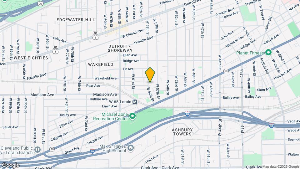 1959 W 58th St Map and Location Details