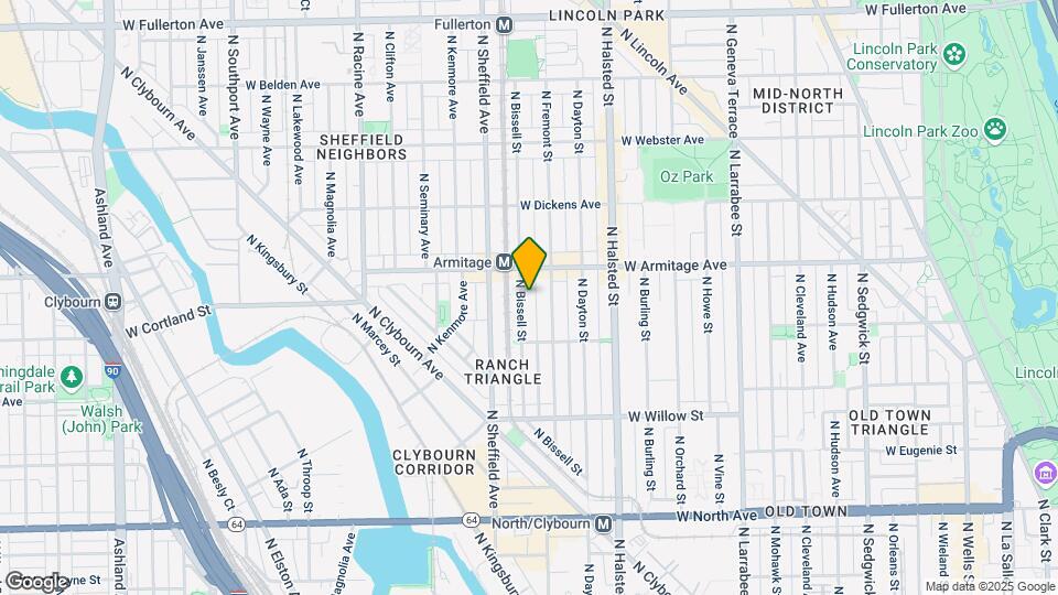 1947 N Bissell St Map and Location Details