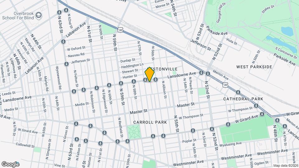 1554 N Frazier St Map and Location Details