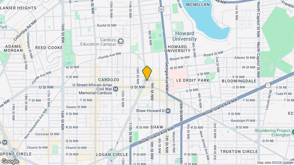 2007 Vermont Ave NW Map and Location Details