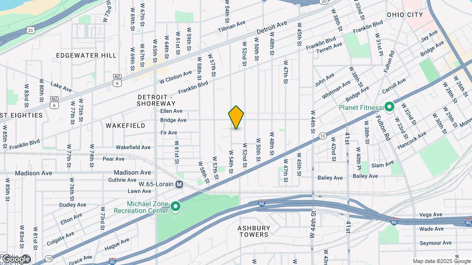 1895 W 54th St Map and Location Details