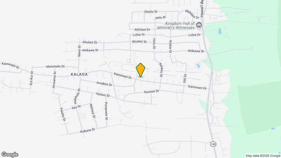 73-4332 Paani Pl, Unit Ohana Mapa y Detalles de la Ubicación