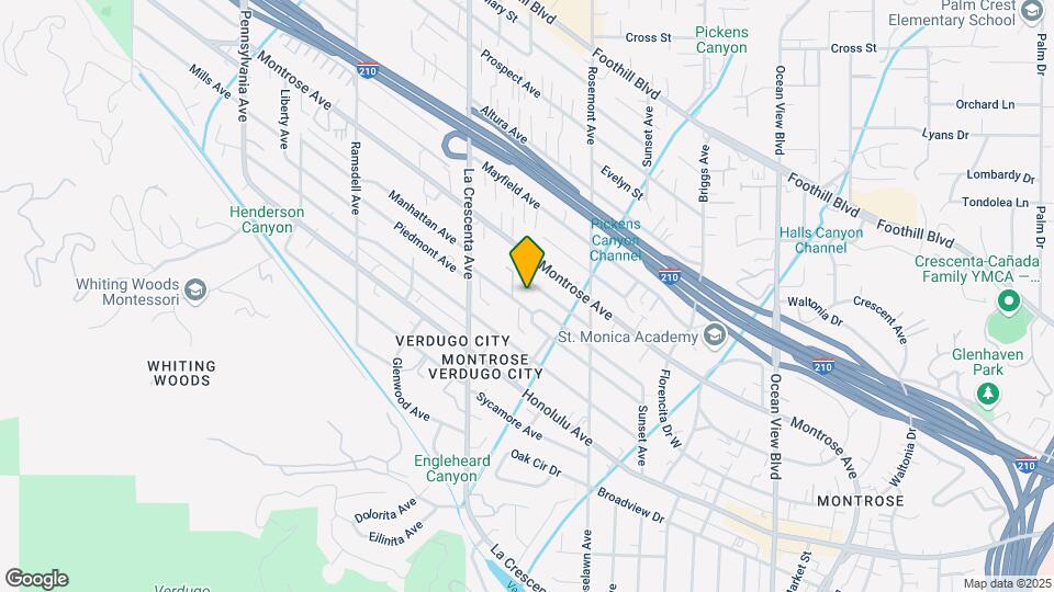 2705 Piedmont Ave-Unit -7 Map and Location Details