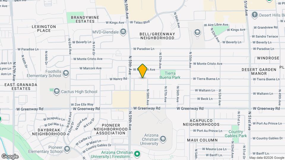 5817 W Tierra Buena Ln Map and Location Details