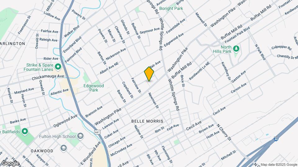 2215 Washington Pk Map and Location Details