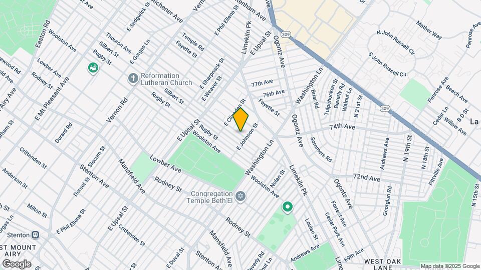 7508 Thouron Ave Map and Location Details