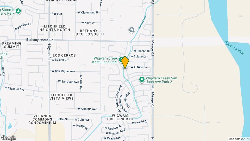 5722 N 124th Ln Map and Location Details