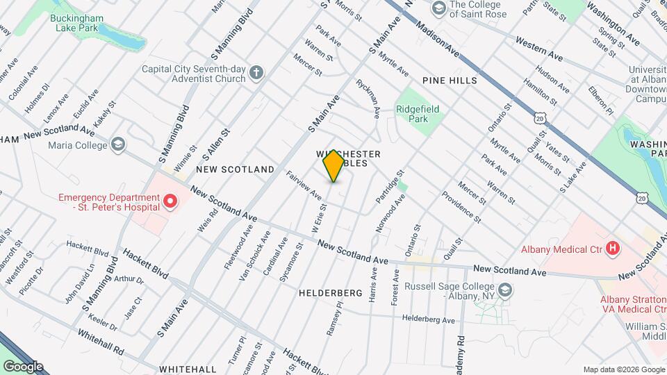 38 W Erie St Map and Location Details