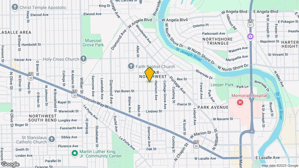 820 Sherman Ave Map and Location Details
