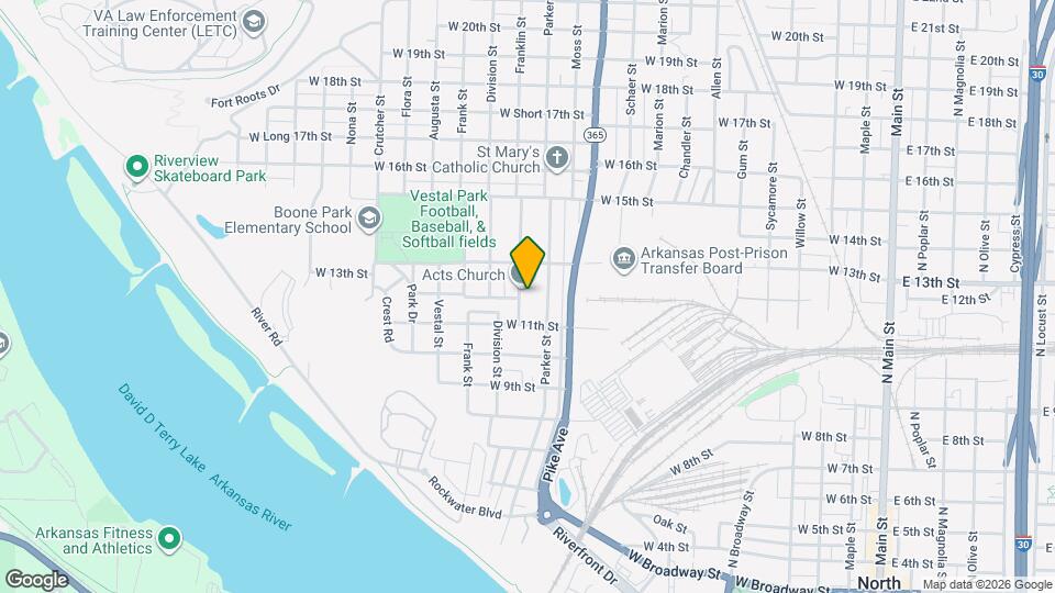 1122 Franklin St Map and Location Details