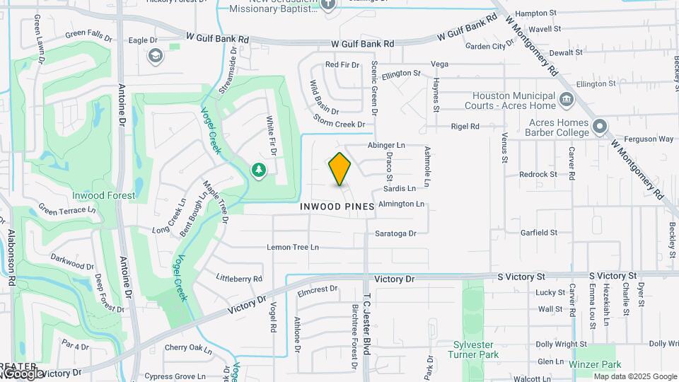 7707 Inwood Grv Ln Map and Location Details