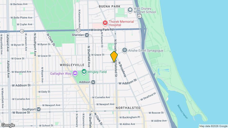 805 W Bradley Pl, Unit G Map and Location Details