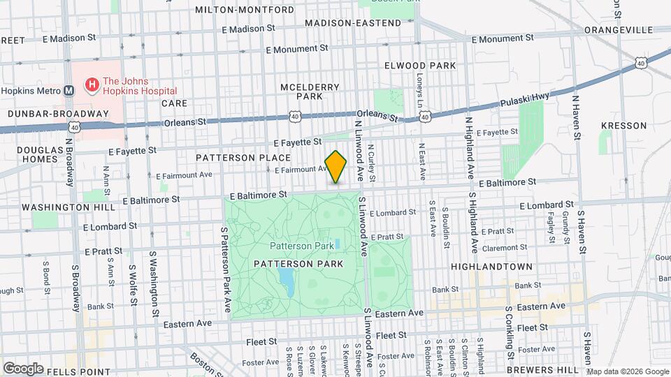 2744 E Baltimore St Map and Location Details