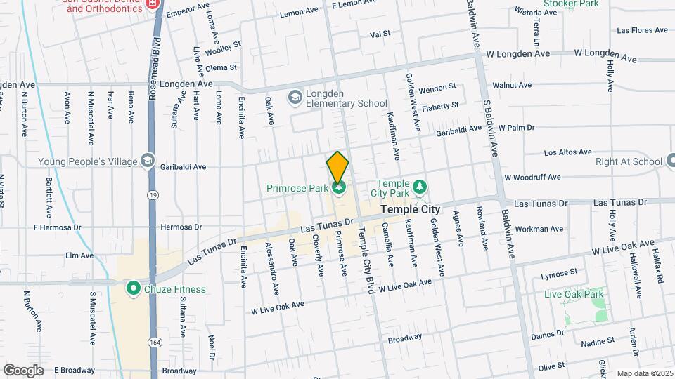 5956 Primrose Ave Map and Location Details
