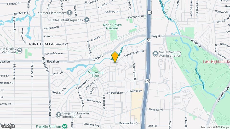 10805 Stone Canyon Rd Map and Location Details