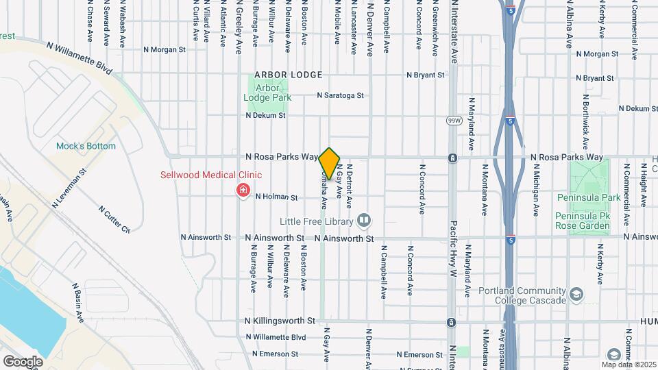 6334 N Omaha Ave Map and Location Details